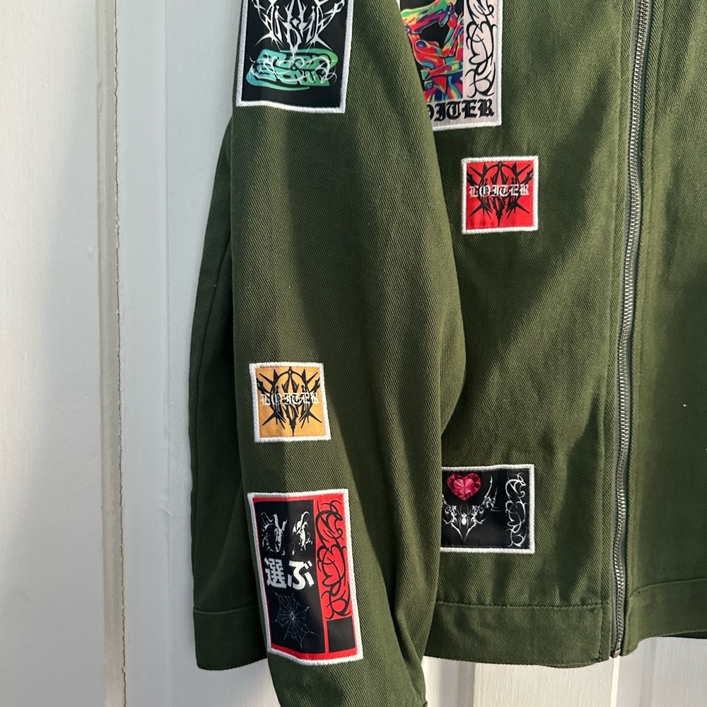 Loiter Patchwork Utility Jacket With Corduroy Col… - image 4